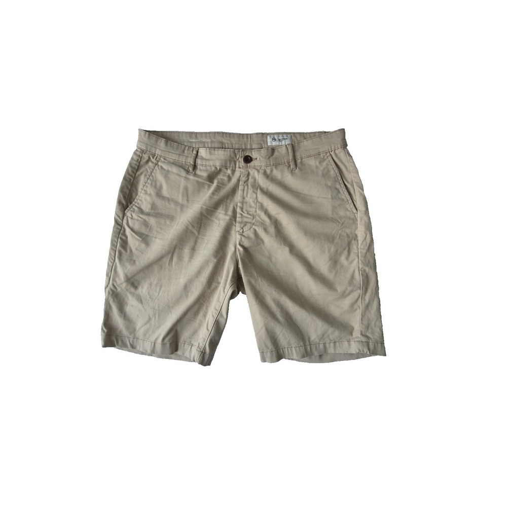 AG Adriano Goldschmied Vanderbilt 8" Trouser Shorts Mens 36 Beige Khaki Casual